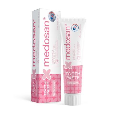 Зубна паста для захисту ясен SensiGum+ Medosan 75 мл 4823109414792 фото
