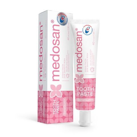 Зубна паста для захисту ясен SensiGum+ Medosan 40 мл 4823109414808 фото