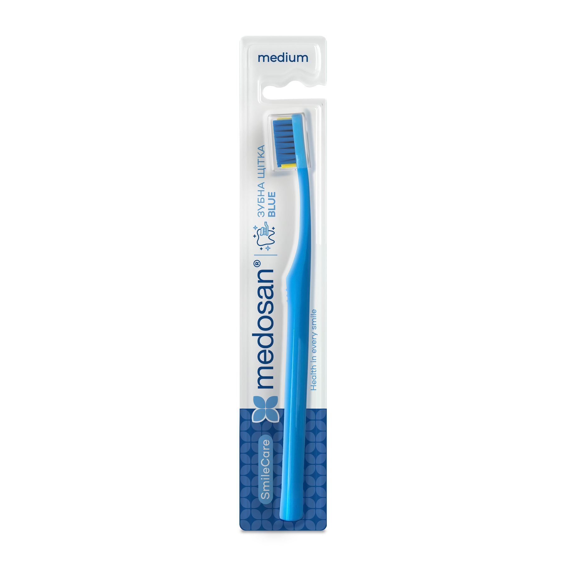 Зубна щітка SmileCare Medium Blue Medosan ⊰ Купити в Києві за 138