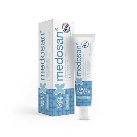 Отбеливающая зубная паста для чувствительных зубов SensiWhite Medosan 40 мл 4823109414204 фото