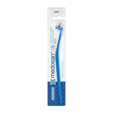Монопучкова зубна щітка SmileCare Soft Blue 4823109413238 фото